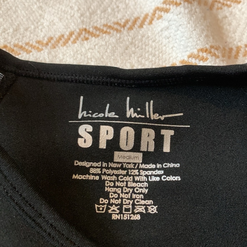 Nicole Miller Sport Sports Bra Size Medium - Picture 6 of 8